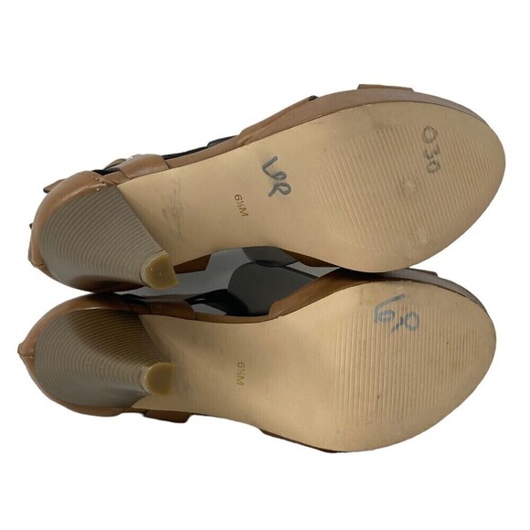 G By Guess Henzie High Heels Size 6.5 Brown 4” Heel With Zipper Back - Picture 9 of 9